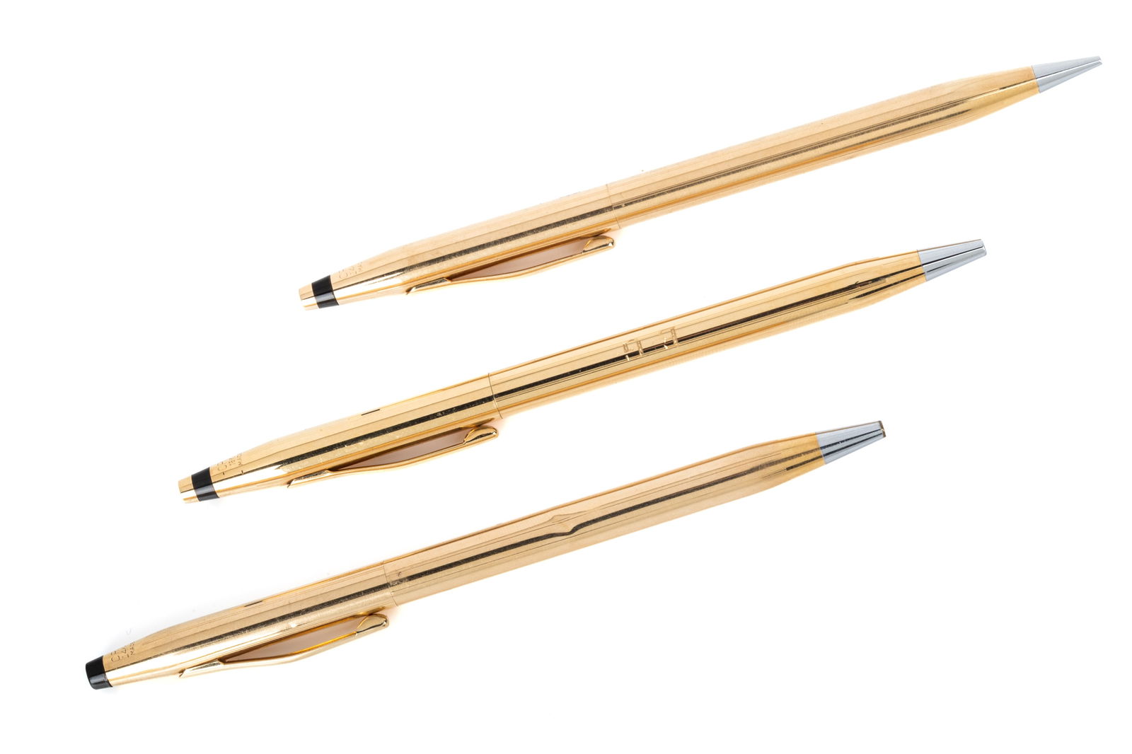 18K & 14K SOLID GOLD CROSS PENS & PENCIL 63.5g (1 of 6)