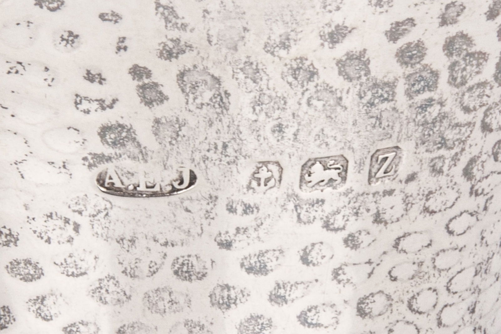 A.E. JONES ARTS & CRAFTS HAMMERED SILVER VASES - 3