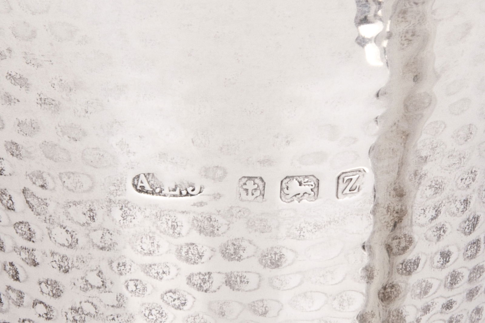 A.E. JONES ARTS & CRAFTS HAMMERED SILVER VASES - 4