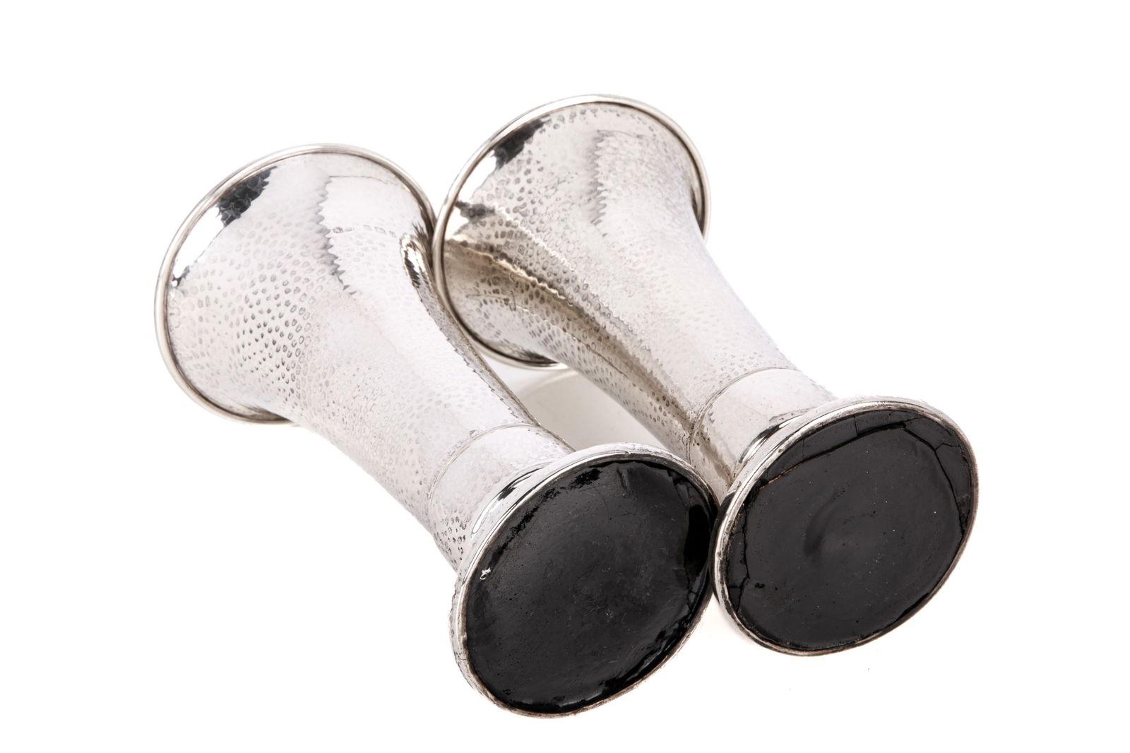 A.E. JONES ARTS & CRAFTS HAMMERED SILVER VASES - 5