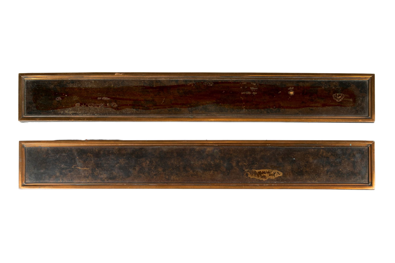 THREE PC TIFFANY STUDIOS BRONZE DESK SET - 3