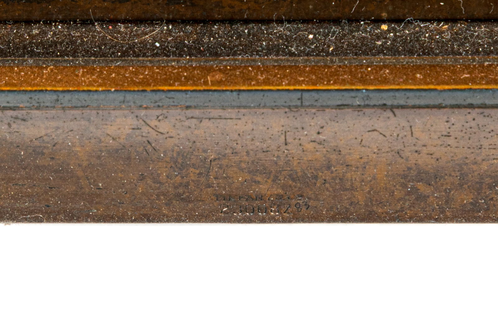 THREE PC TIFFANY STUDIOS BRONZE DESK SET - 9