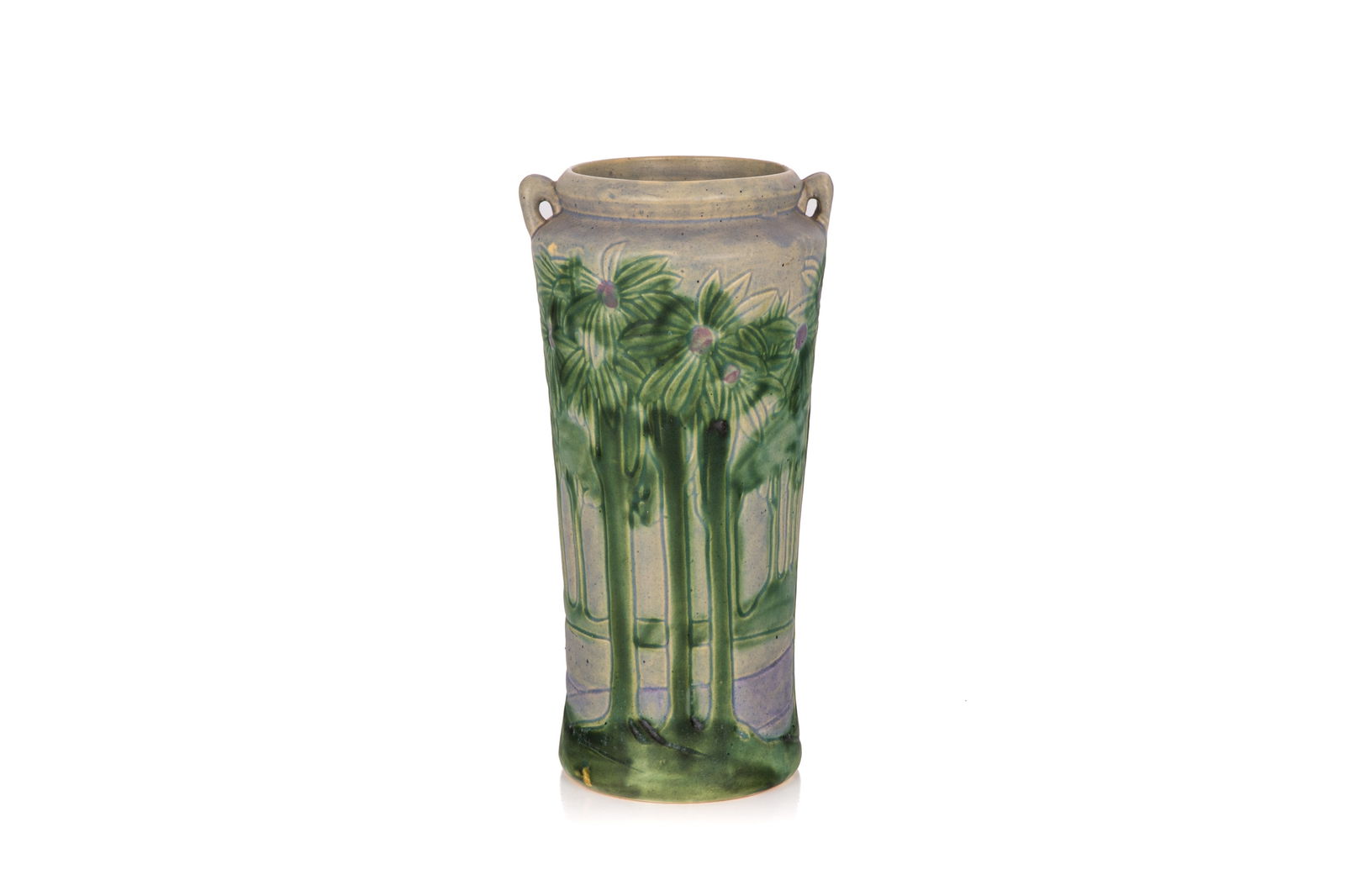 AMERICAN ROSEVILLE POTTERY VISTA POTTERY VASE: H 37.5cm (14 3/4in)