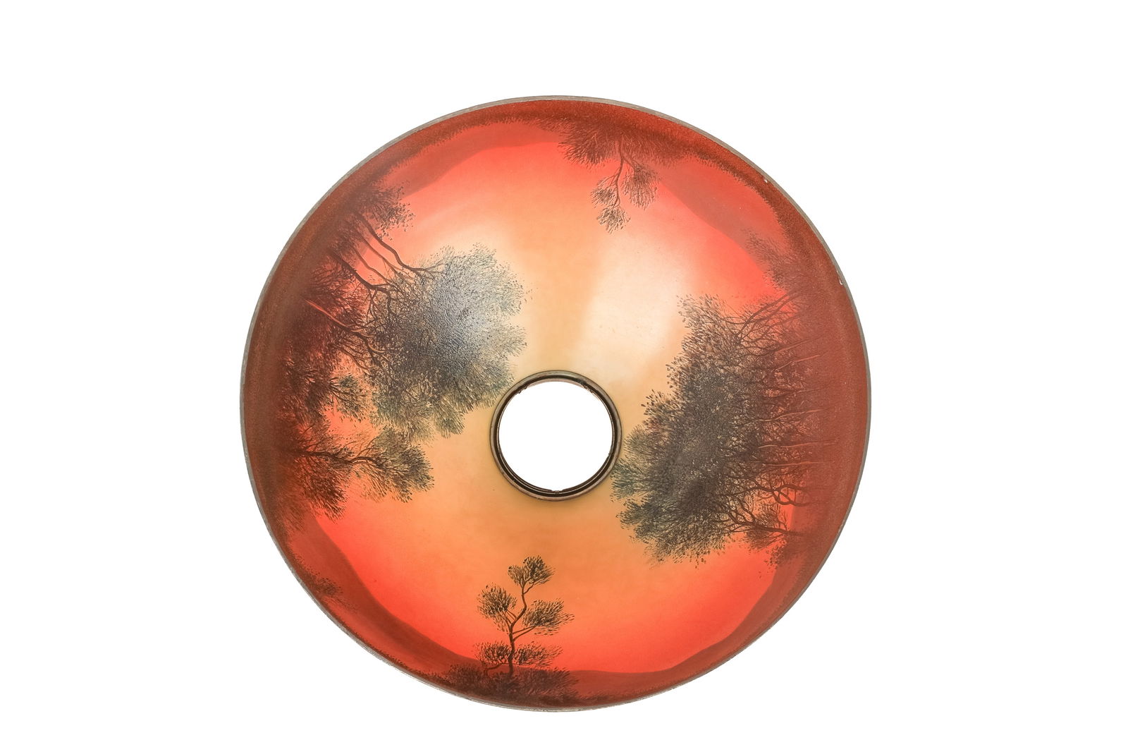 HANDEL REVERSE PAINTED LANDSCAPE TABLE LAMP - 4