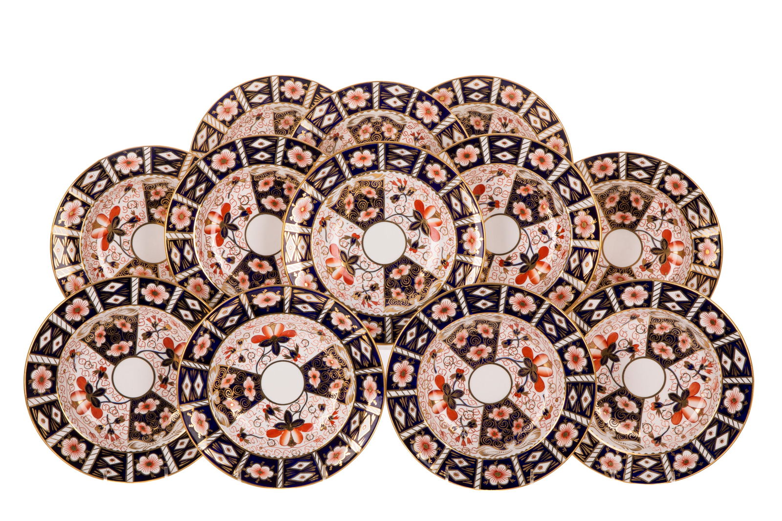 12 ROYAL CROWN DERBY IMARI 2451 SALAD PLATES (1 of 3)