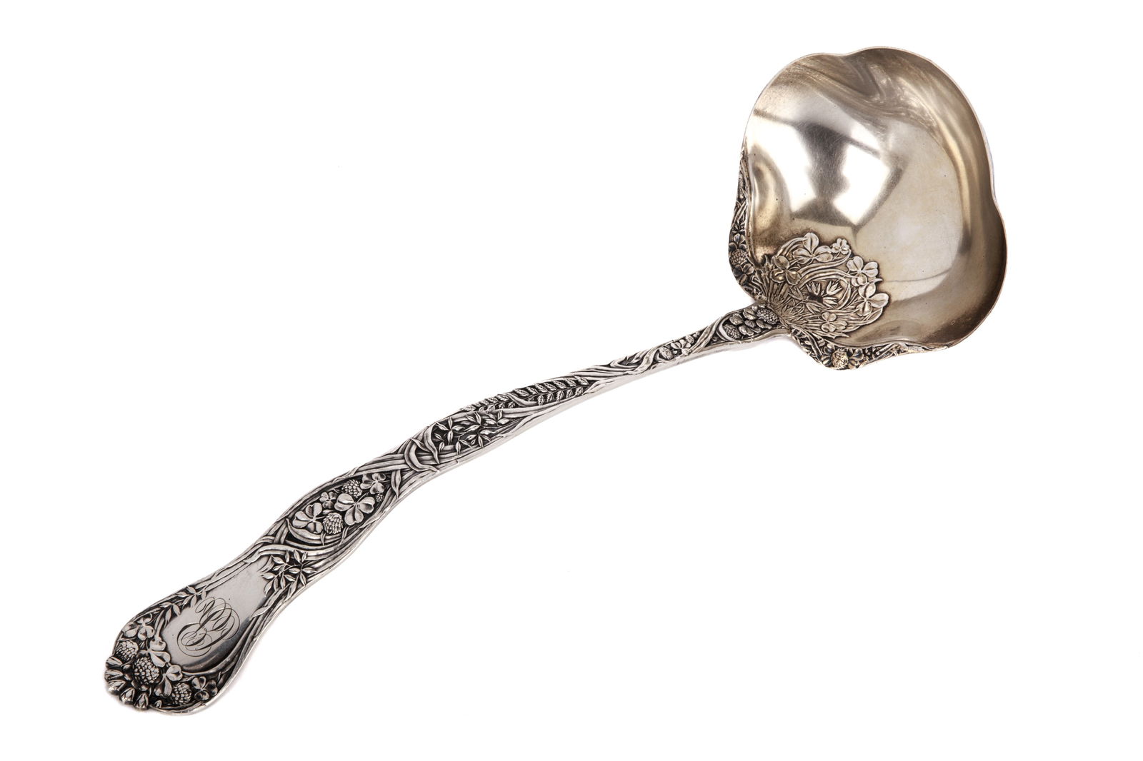 LARGE AMERICAN GORHAM SILVER LADLE, 243.9g (1 of 2)