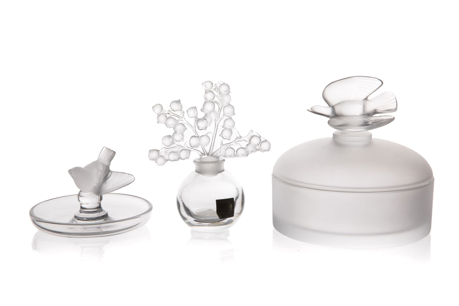 LALIQUE FRANCE VANITY TABLE ITEMS (1 of 4)