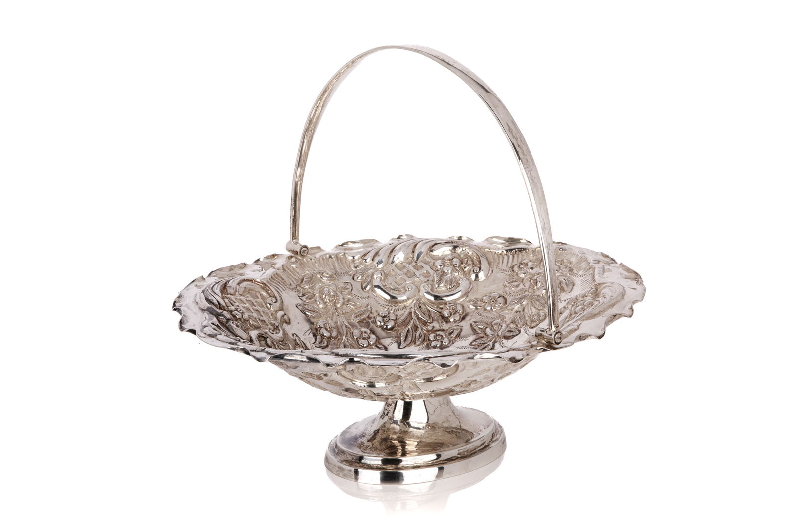 VICTORIAN SILVER BASKET 677g (1 of 5)