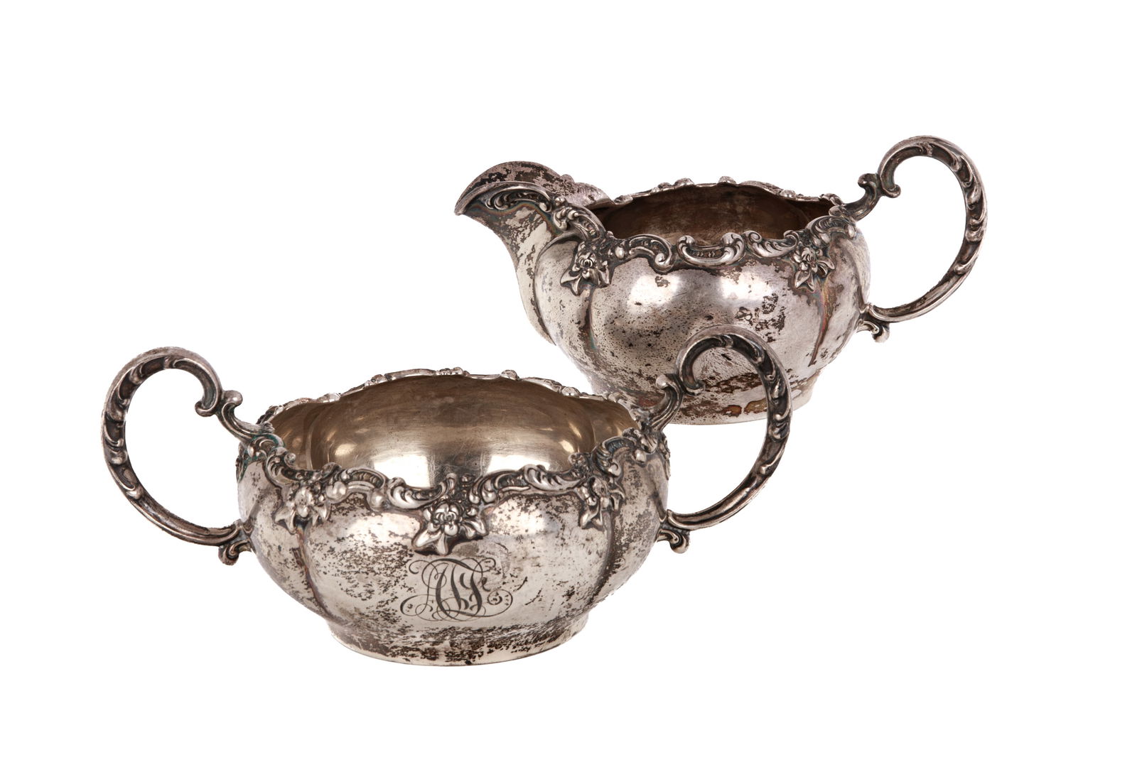 AMERICAN SILVER CREAM & SUGAR 314g (1 of 5)