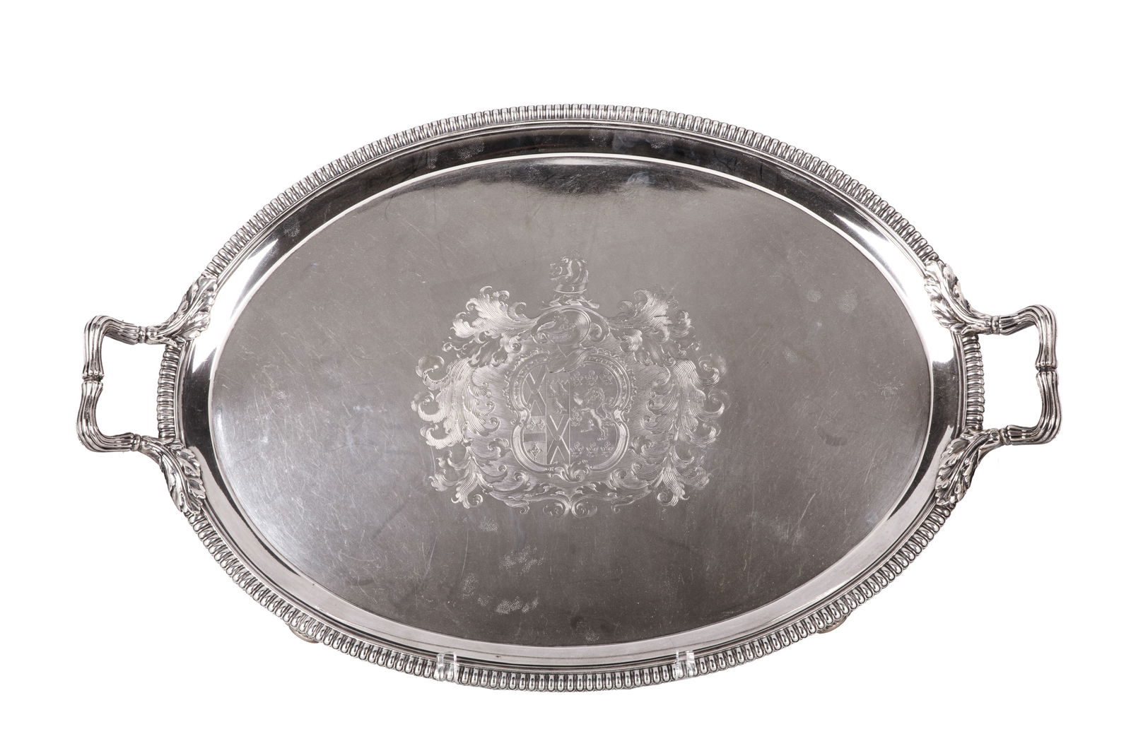 IMPORTANT GEORGE III PAUL STORR SILVER TRAY (1 of 10)