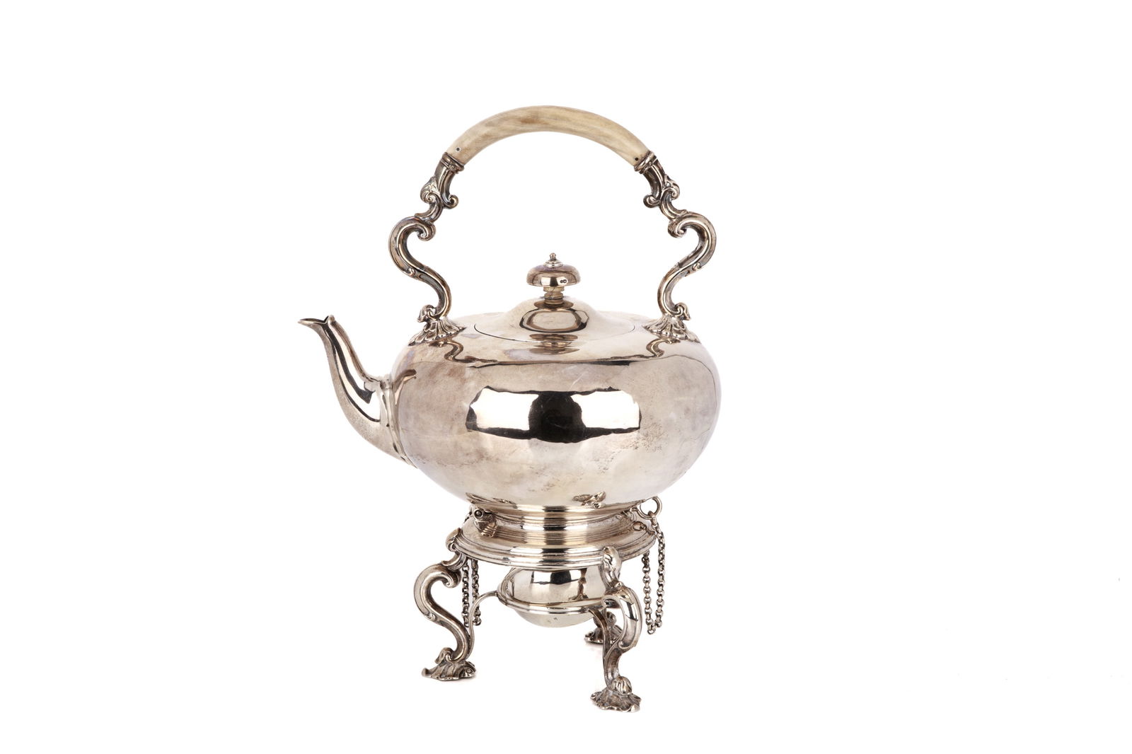 VICTORIAN SILVER TEA KETTLE, 1502g (1 of 7)