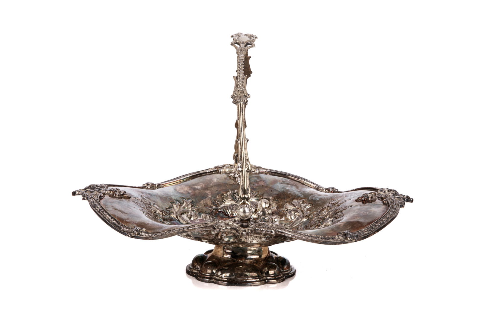 STERLING 925 MEXICAN SILVER BASKET (1327g) (1 of 4)