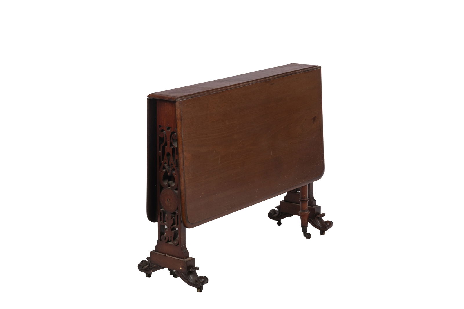 19th C ENGLISH MAHOGANY SUTHERLAND TABLE (1 of 4)