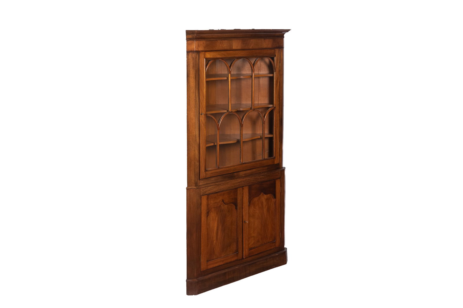 VICTORIAN MAHOGANY CORNER CABINET (1 of 5)