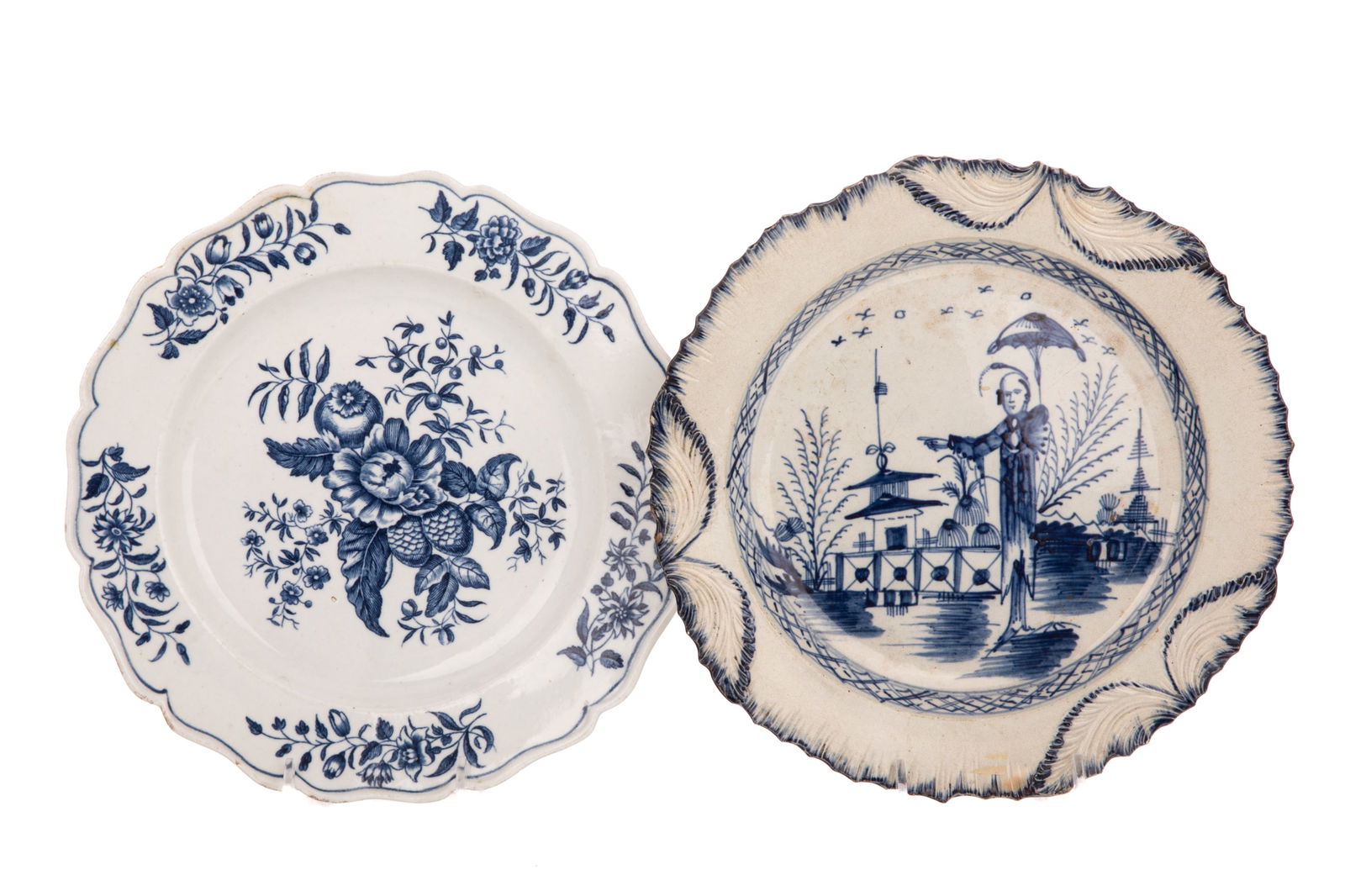 TWO 18th CENTURY ENGLISH PLATES (1 of 4)
