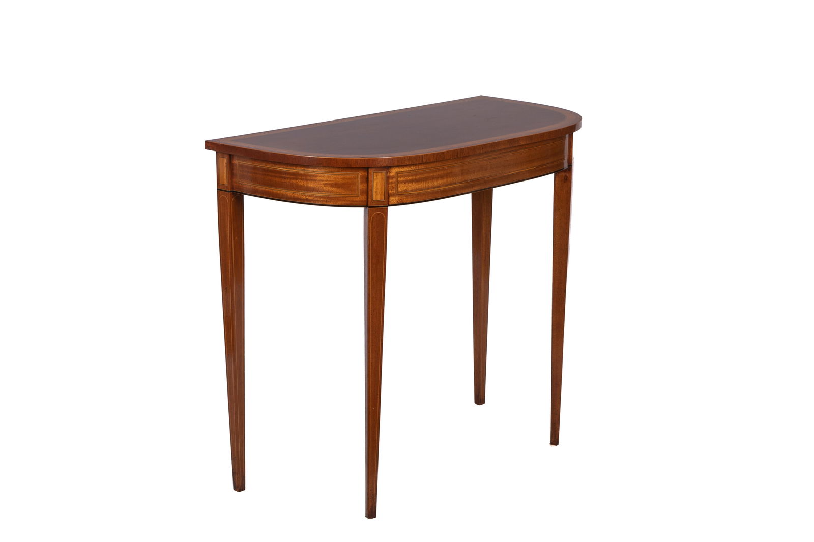 MAHOGANY DEMI-LUNE SIDE TABLE (1 of 4)