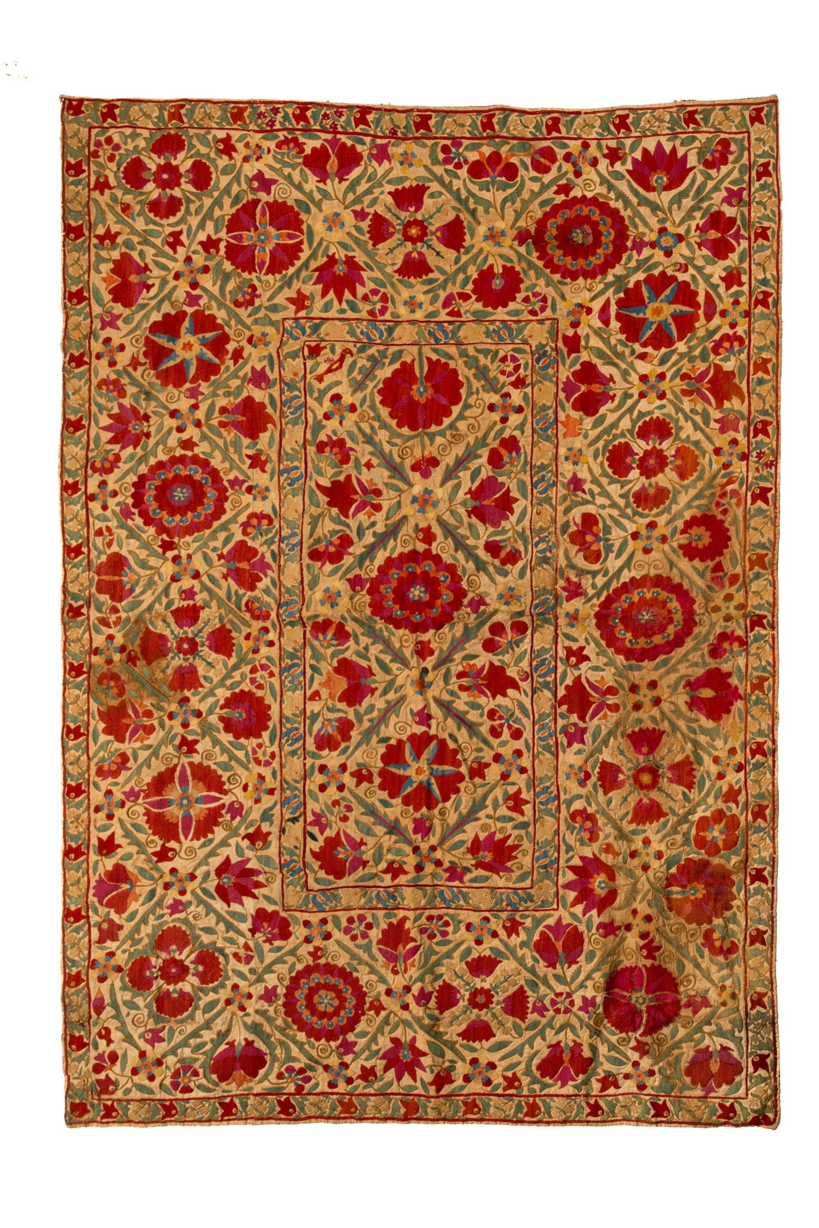 ANTIQUE PERSIAN SUZANI BUKHARA TERMEH TEXTILE (1 of 5)