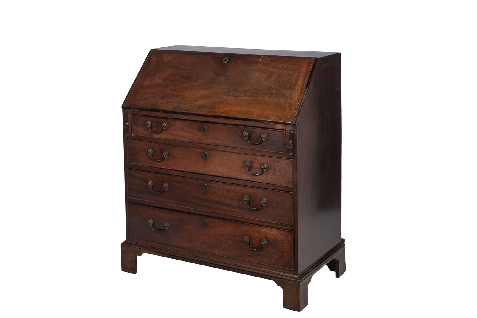 ENGLISH MAHOGANY SECRETAIRE DESK (1 of 6)