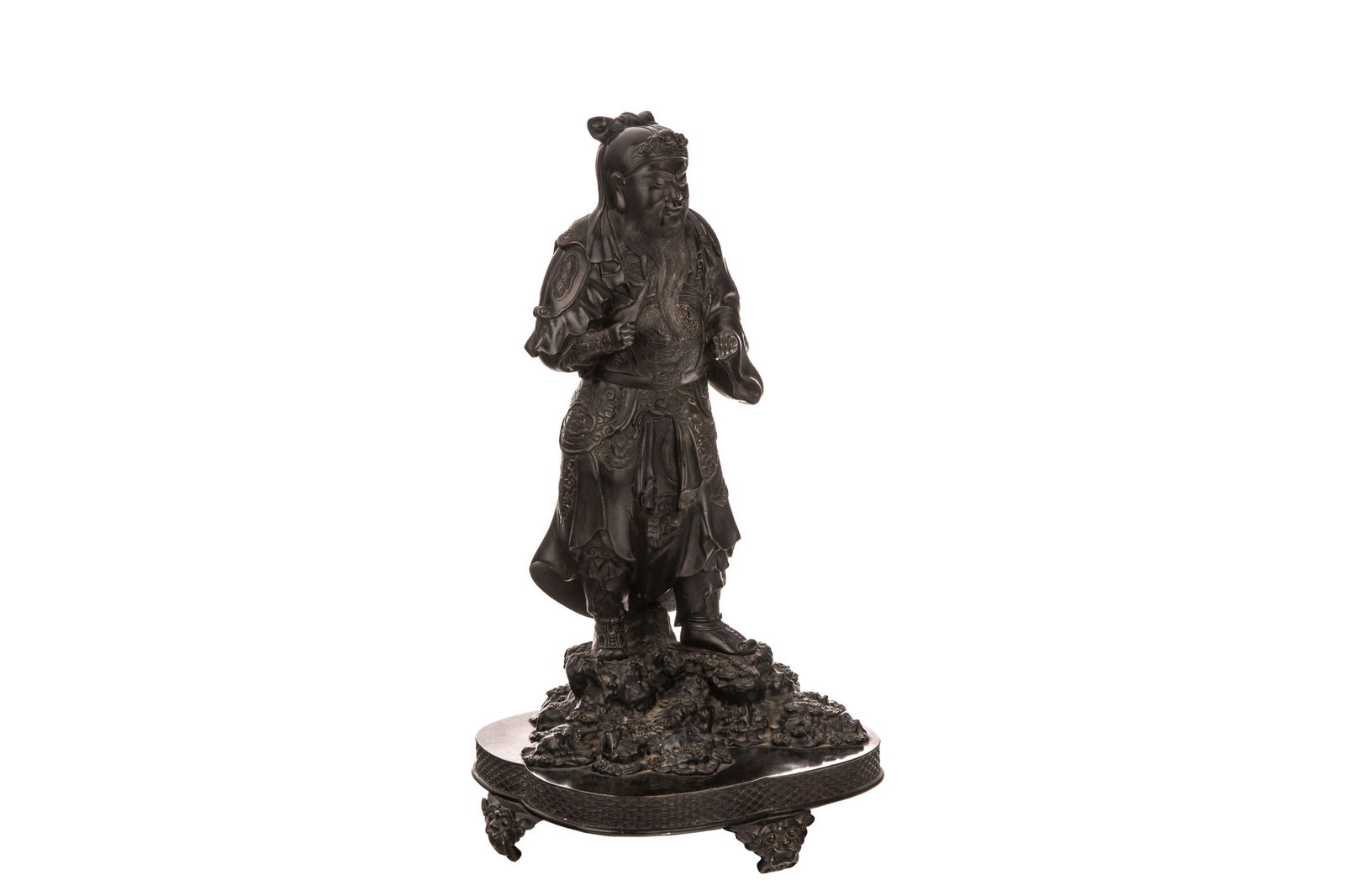 LARGE JAPANESE BRONZE DAOIST FIGURE (1 of 6)