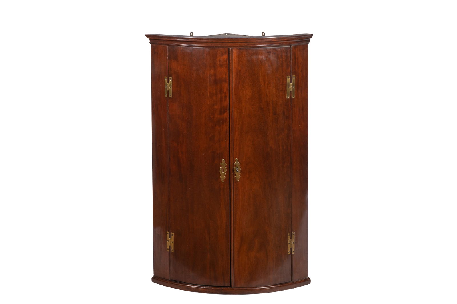 GEORGE III ENGLISH MAHOGANY CORNER CABINET (1 of 5)
