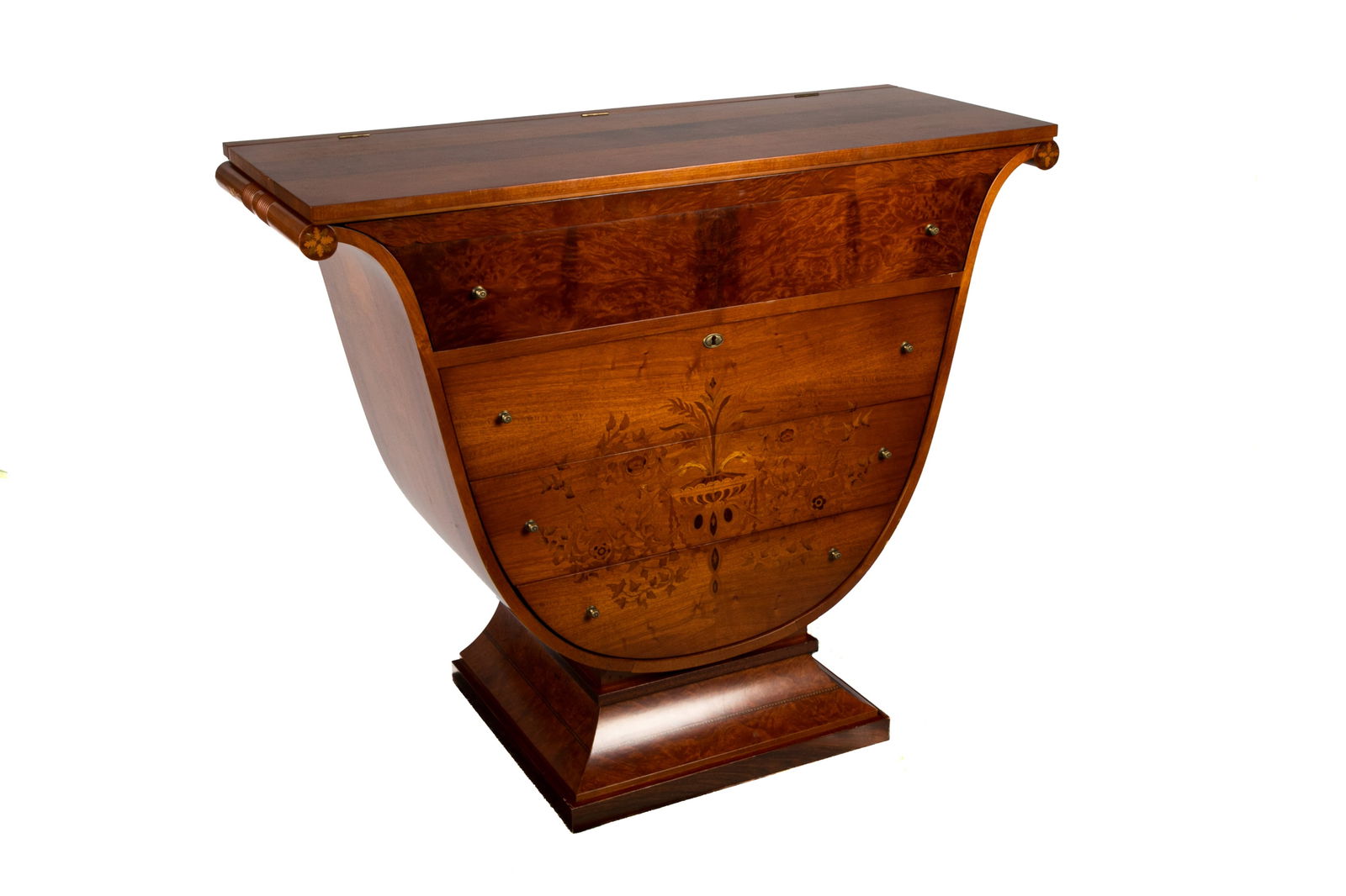 NAPOLEONE III STYLE CONTEMPORARY CHEST OF DRAWERS: Attributed to Carpanelli Luxury Furniture. H. 41 1/4" x W. 50 3/4" x D. 18 15/16"