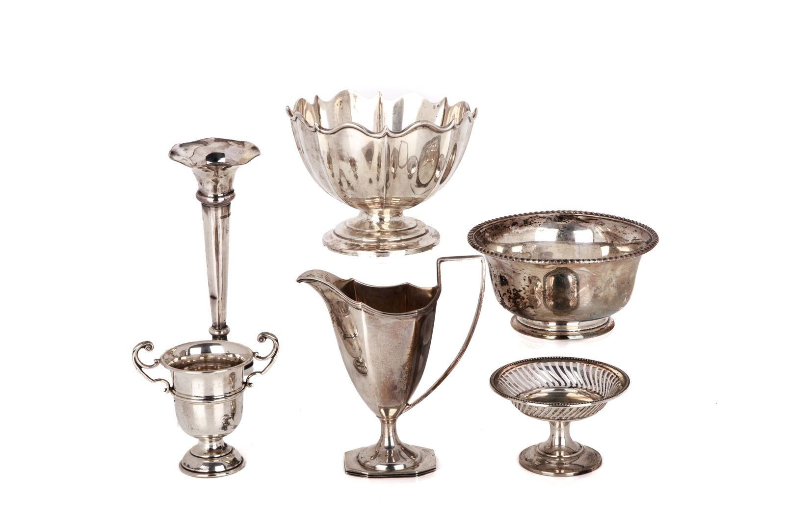 GROUP OF SILVER HOLLOWWARES 493g (1 of 8)