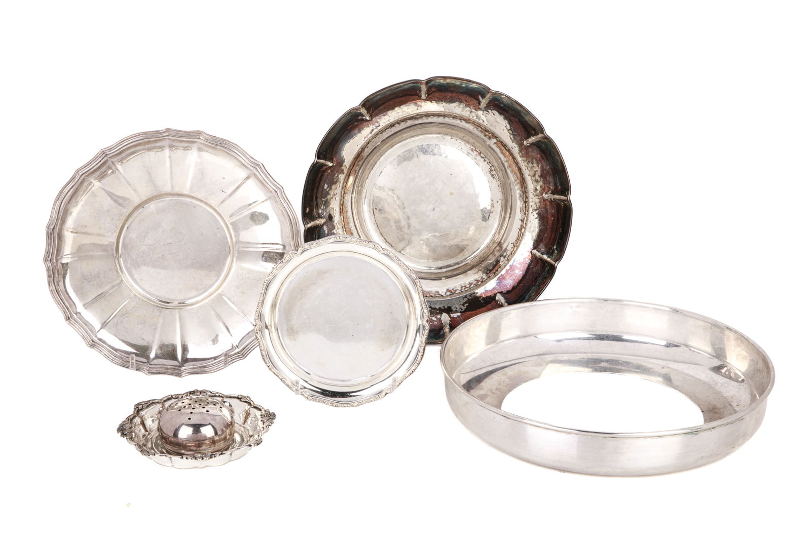 GROUP OF ASSORTED CONTENTANT SILVER, 795g (1 of 5)