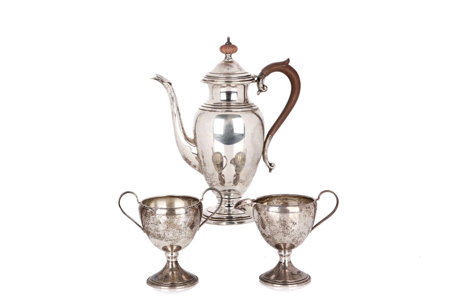 THREE PC BIRKS SILVER TEA SET, 596 g (1 of 5)
