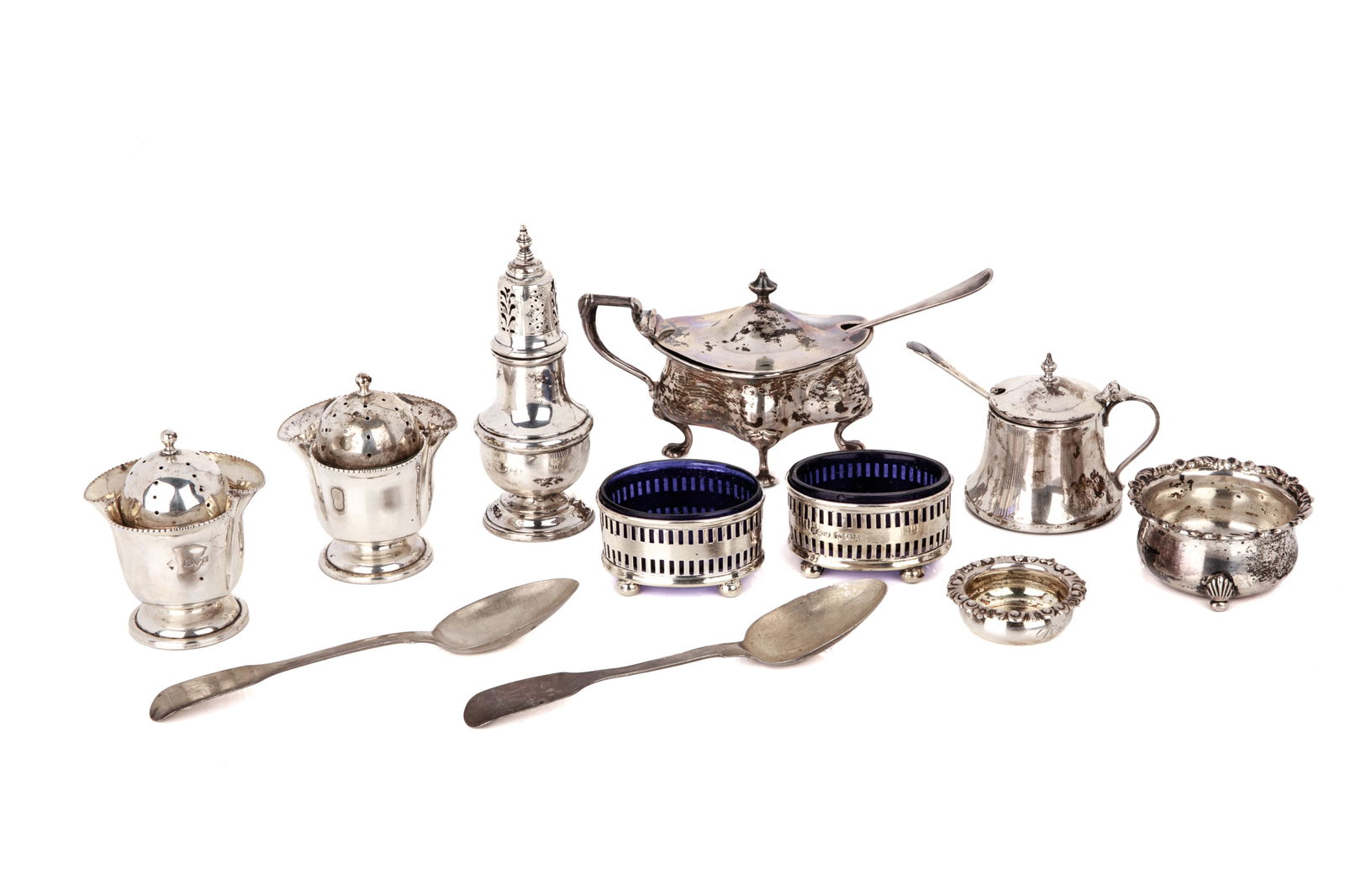 GROUP OF SILVER TABLE ACCESSORIES, 378g (1 of 8)