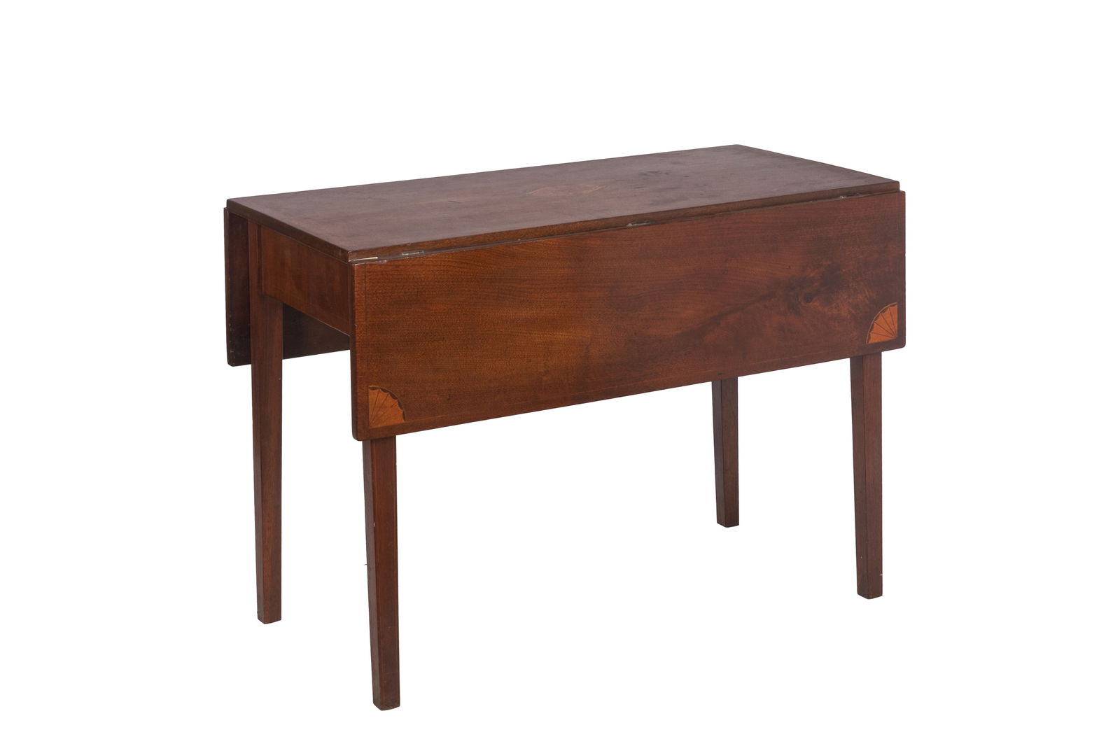 INLAID MAHOGANY DROP LEAF PEMBROKE TABLE (1 of 7)