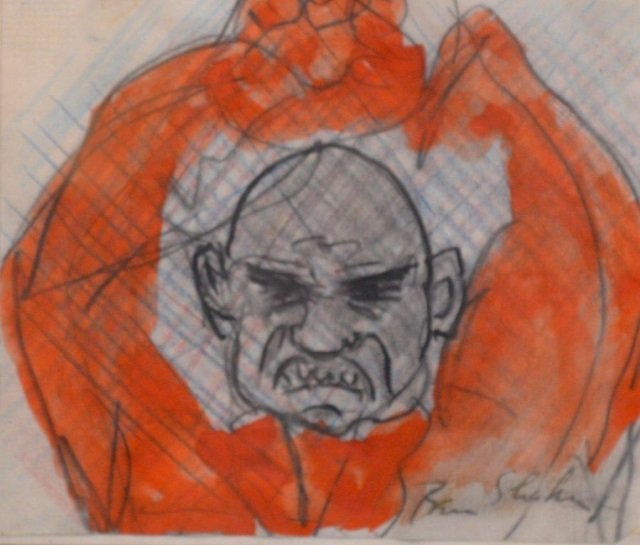 BEN SHAHN (American, 1898-1969): THE RAGE Watercolour and pencil on paper. Signed lower right 4 ¾ in. x 5 ½ in. (12.1 cm. x 14 cm.)