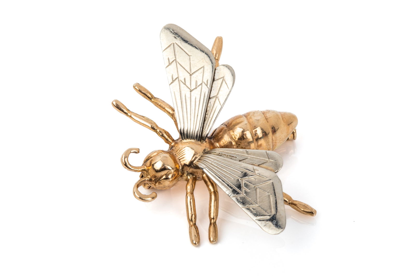 14K GOLD BEE BROOCH 4.4g (1 of 4)