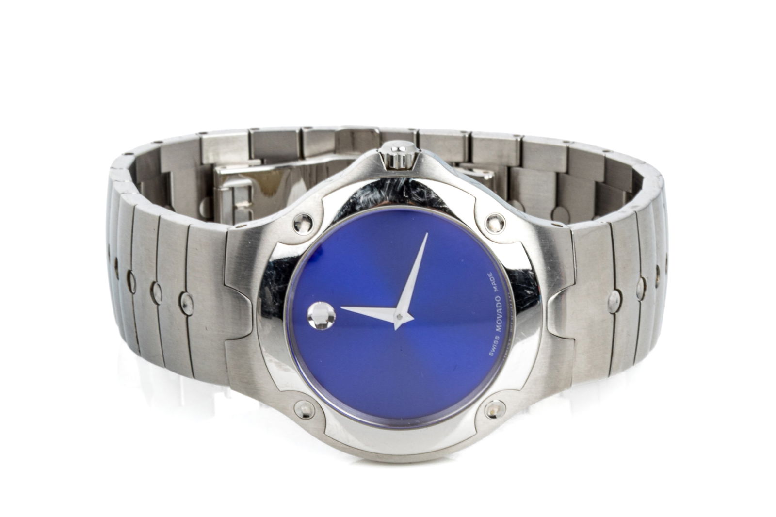 MOVADO 84 G1 1892 MUSEUM SE BLUE, COMPLETE (1 of 6)