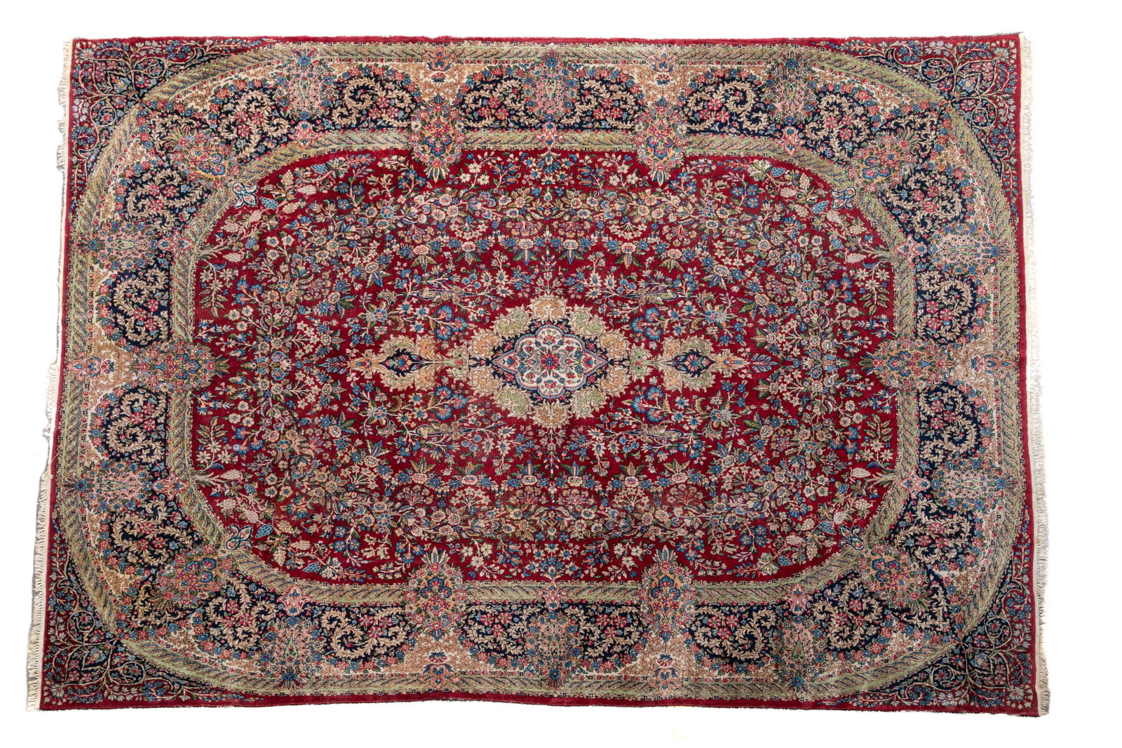 SEMI ANTIQUE RED GROUND PERSIAN RUG (1 of 3)