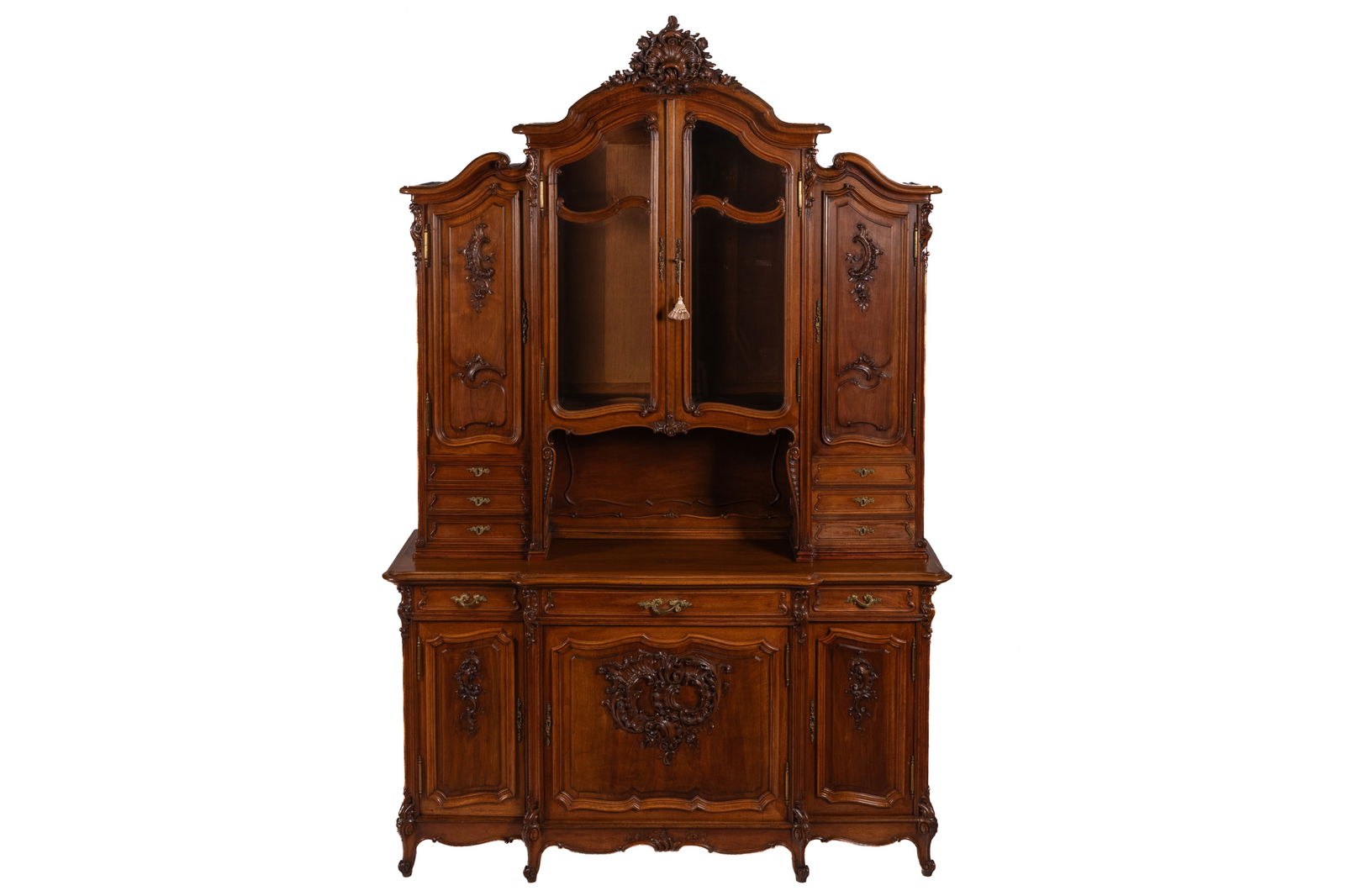 19th C FRENCH WALNUT HUNT CUPBOARD (1 of 5)