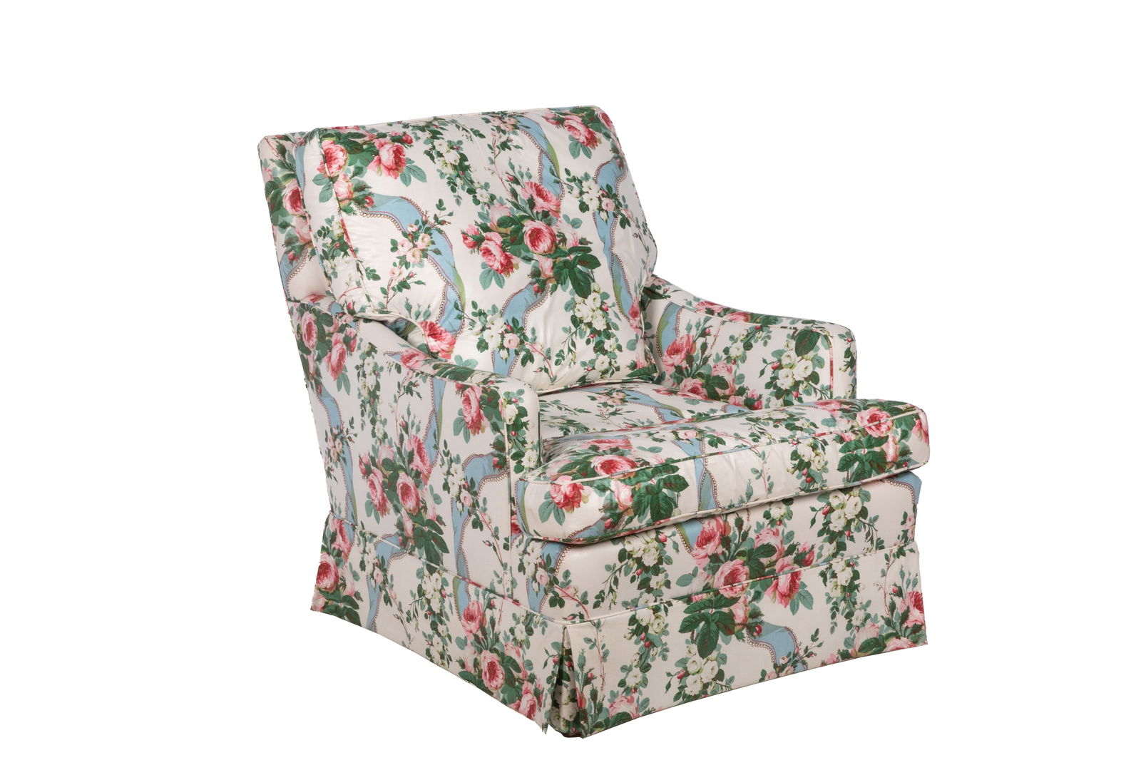 COUNTRY FLORAL UPHOLSTERED ARMCHAIR (1 of 4)