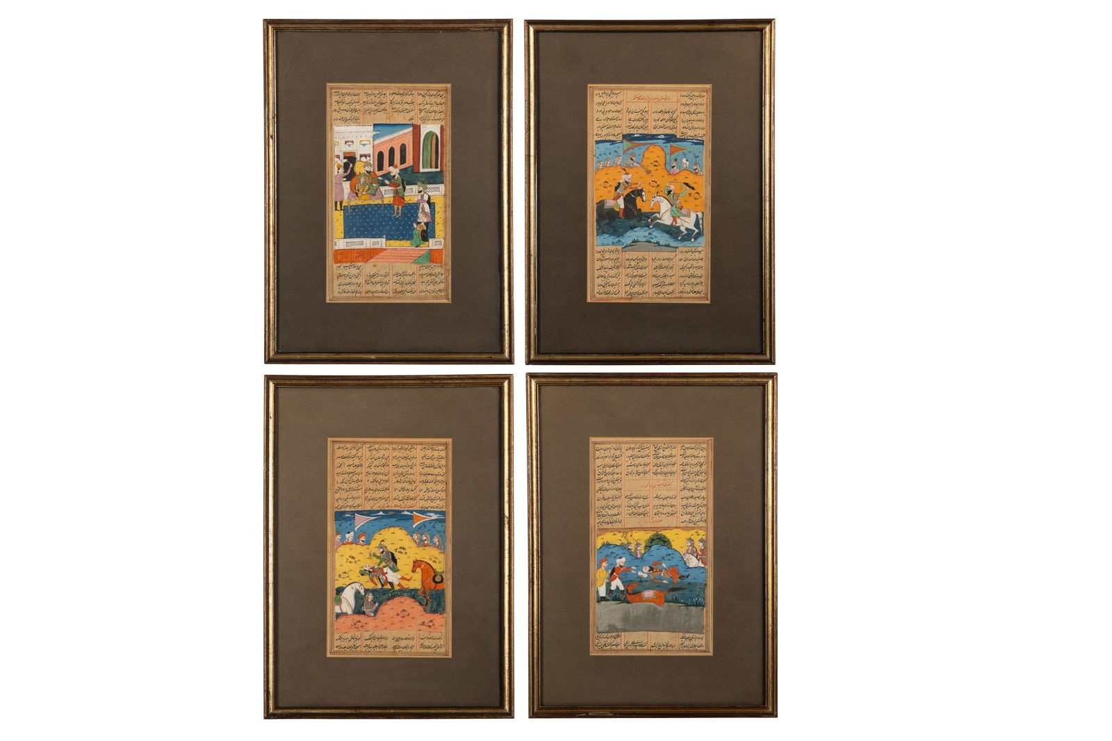 FOUR LEAVES FROM AN ILLUSTRATED SHAHNAMEH (1 of 5)