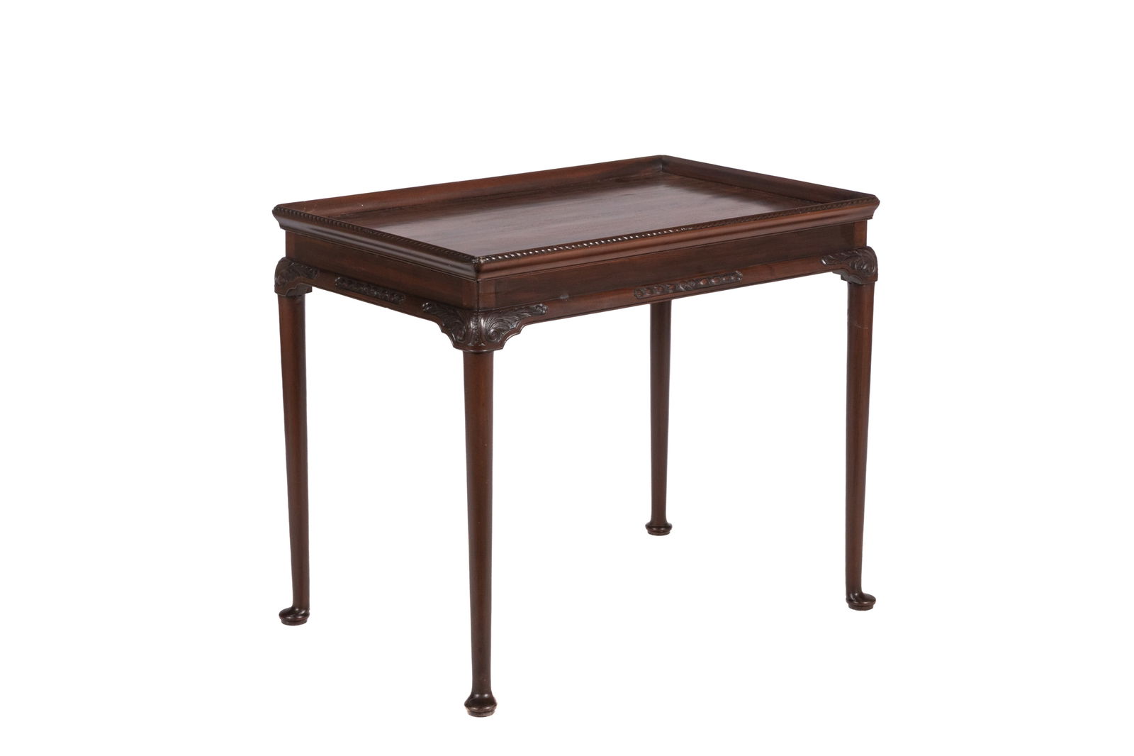ENGLISH MAHOGANY SILVER TABLE (1 of 4)