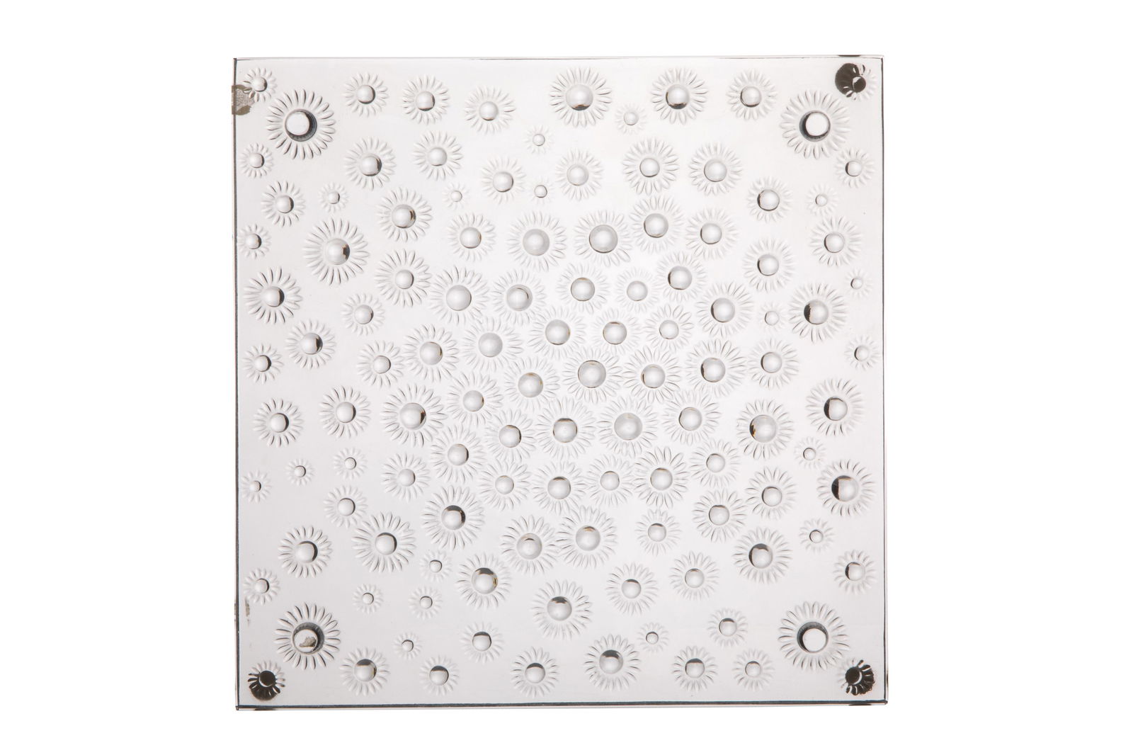 LALIQUE FRANCE "ASTER" CHEESE TRIVET DISH (1 of 4)