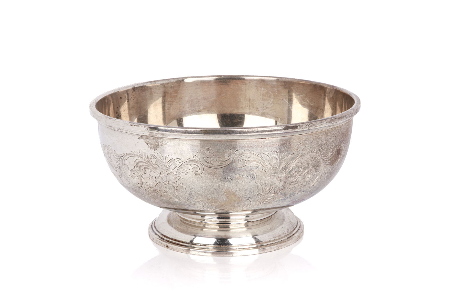 BIRKS STERLING SILVER ROSE BOWL 508 g (1 of 3)