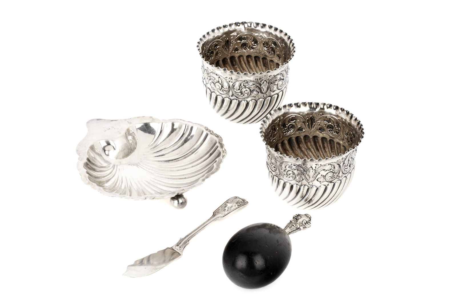 GROUP OF ENGLISH SILVER, 250g (1 of 4)