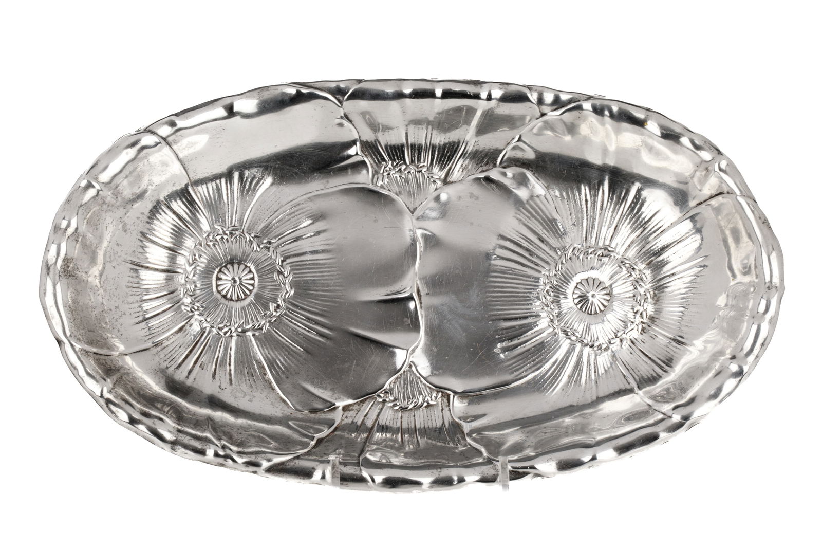 AMERICAN SILVER "POPPY DISH" BY WALLACE, 337g (1 of 4)