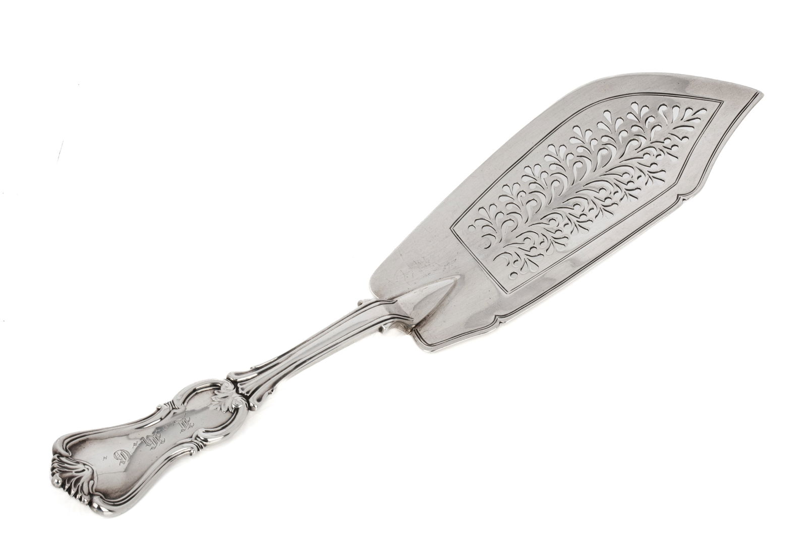 VICTORIAN ALBERT PATTERN SILVER FISH SLICE, 215g: 215 grams