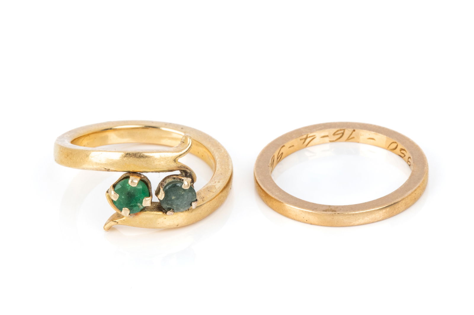 18K GOLD RING PAIRING 8.9g (1 of 3)