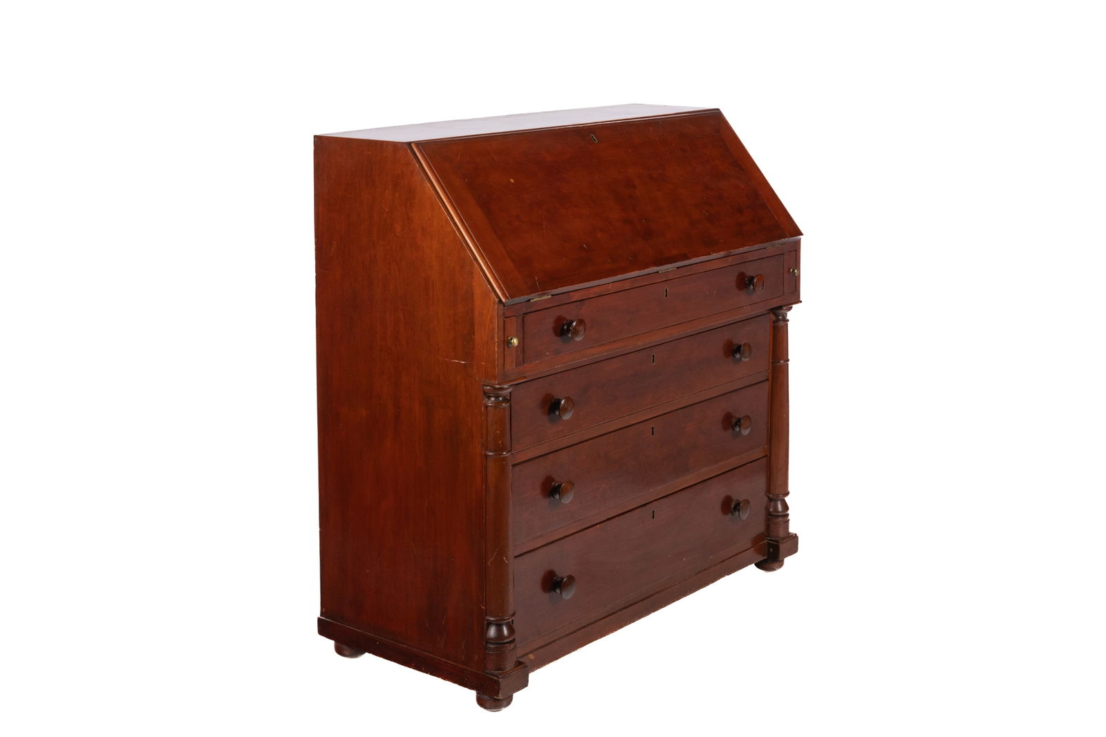 ANTIQUE CANADIAN WALNUT SECRETARY DESK (1 of 7)