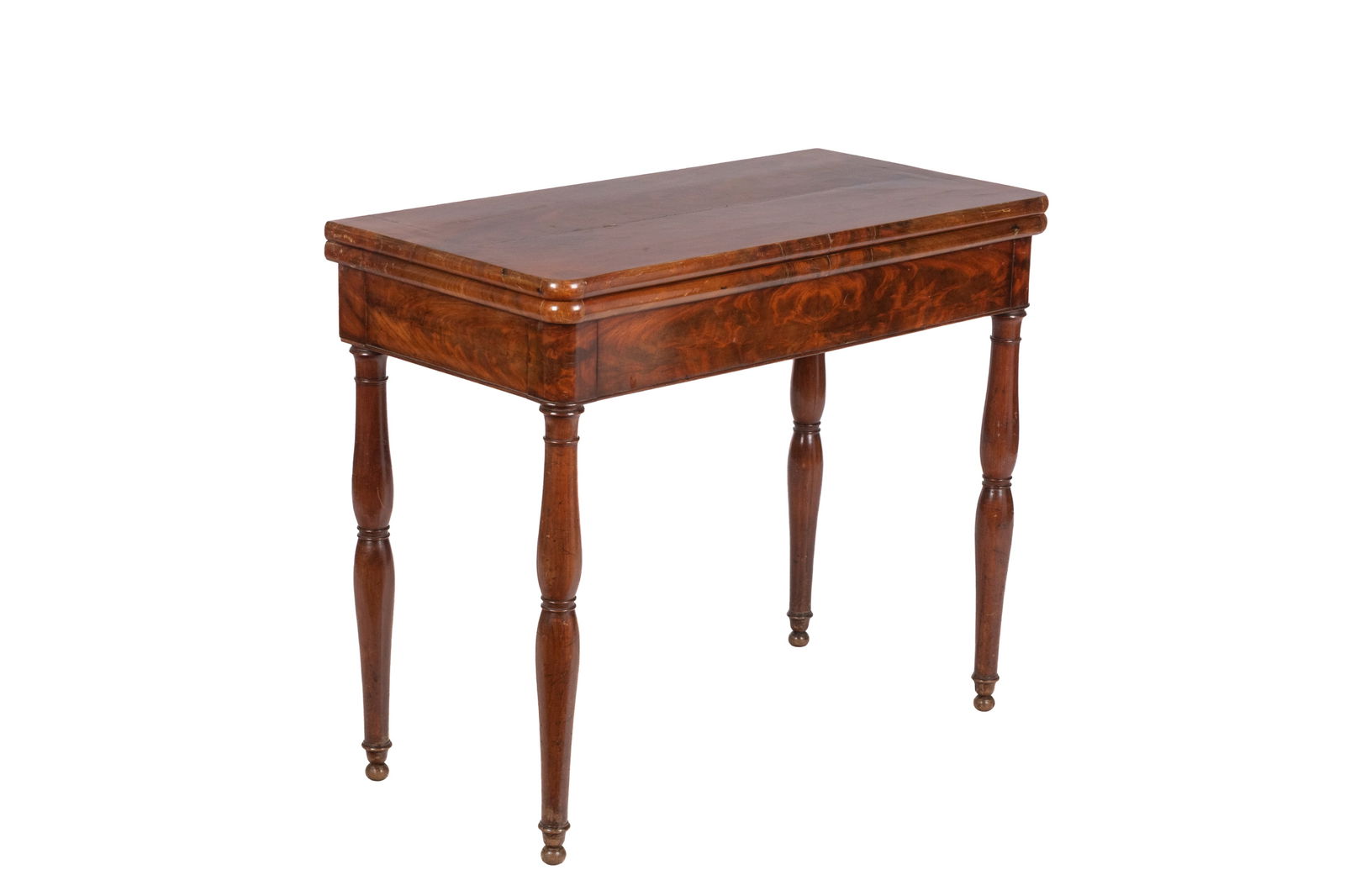 ANTIQUE FLAME MAHOGANY GAMES TABLE (1 of 7)