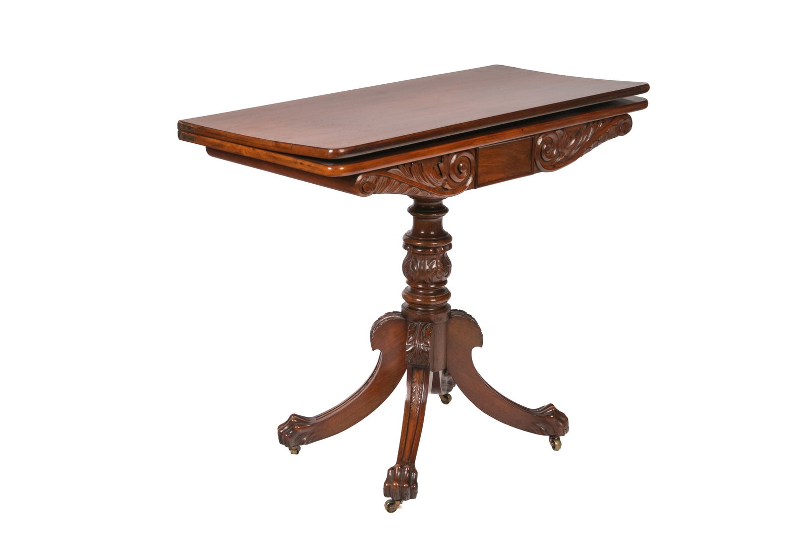 WILLIAM IV ENGLISH MAHOGANY GAMES TABLE (1 of 4)
