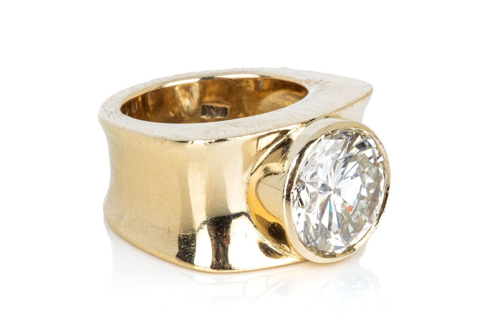 5.01ct SI2-I ROUND BRILLIANT DIAMOND RING 20.1g (1 of 3)