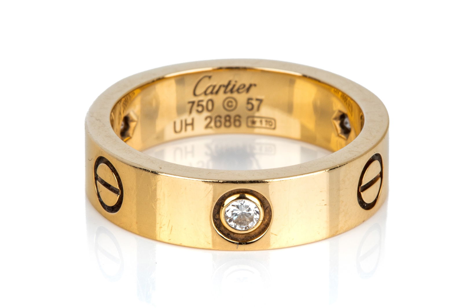 CARTIER LOVE RING 18K DIAMONDS, COMPLETE 10g (1 of 6)