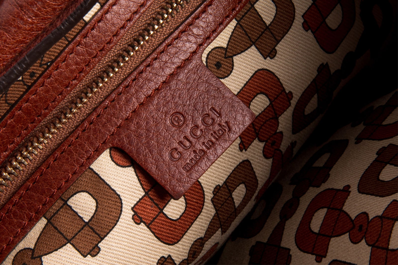 GUCCI BROWN GUCCISSIMA TRIM SIGNORIA HOBO BAG - 7